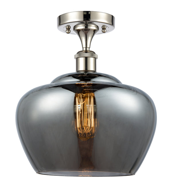 Innovations Lighting Large Fenton 1 Light Semi-Flush Mount Part Of The Ballston Collection 516-1C-PN-G93-L-LED