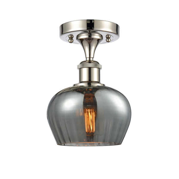 Innovations Lighting Fenton 1 Light Semi-Flush Mount Part Of The Ballston Collection 516-1C-PN-G93