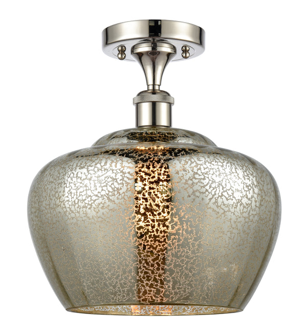 Innovations Lighting Large Fenton 1 Light Semi-Flush Mount Part Of The Ballston Collection 516-1C-PN-G96-L-LED