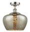 Innovations Lighting Large Fenton 1 Light Semi-Flush Mount Part Of The Ballston Collection 516-1C-PN-G96-L-LED