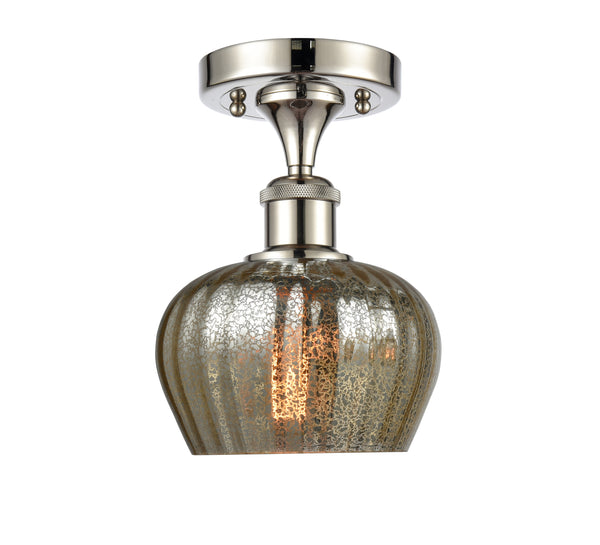 Innovations Lighting Fenton 1 Light Semi-Flush Mount Part Of The Ballston Collection 516-1C-PN-G96-LED
