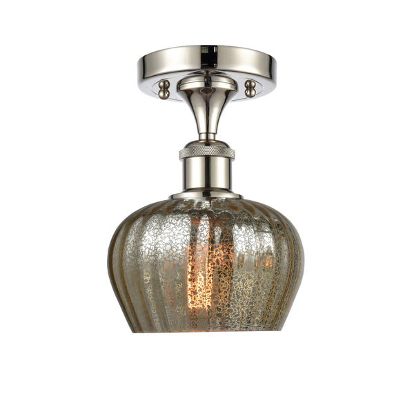 Innovations Lighting Fenton 1 Light Semi-Flush Mount Part Of The Ballston Collection 516-1C-PN-G96