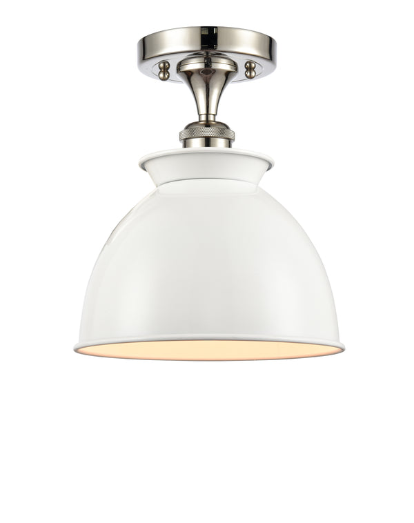 Innovations Lighting Adirondack 1 Light Semi-Flush Mount Part Of The Ballston Collection 516-1C-PN-M14-W-LED