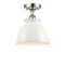 Innovations Lighting Adirondack 1 Light Semi-Flush Mount Part Of The Ballston Collection 516-1C-PN-M14-W