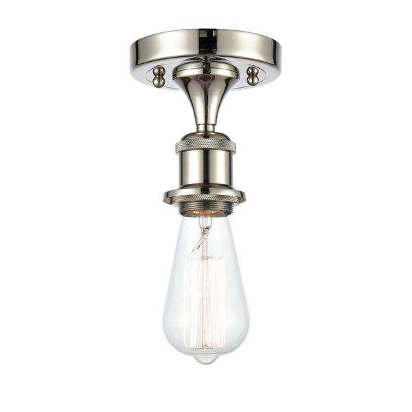 Innovations Lighting Bare Bulb 1 Light Semi-Flush Mount Part Of The Ballston Collection 516-1C-PN