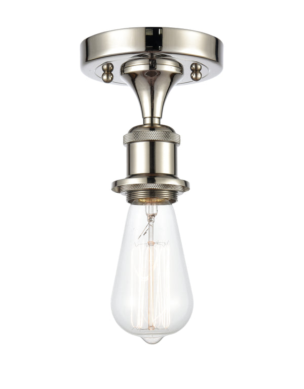 Innovations Lighting Bare Bulb 1 Light Semi-Flush Mount Part Of The Ballston Collection 516-1C-PN-LED