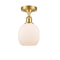 Innovations Lighting Belfast 1 Light Semi-Flush Mount Part Of The Ballston Collection 516-1C-SG-G101