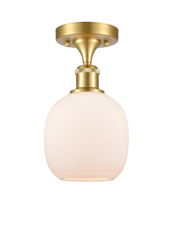 Innovations Lighting Belfast 1 Light Semi-Flush Mount Part Of The Ballston Collection 516-1C-SG-G101-LED