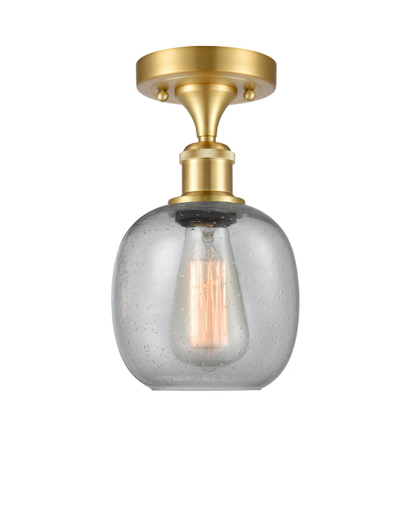 Innovations Lighting Belfast 1 Light Semi-Flush Mount Part Of The Ballston Collection 516-1C-SG-G104-LED