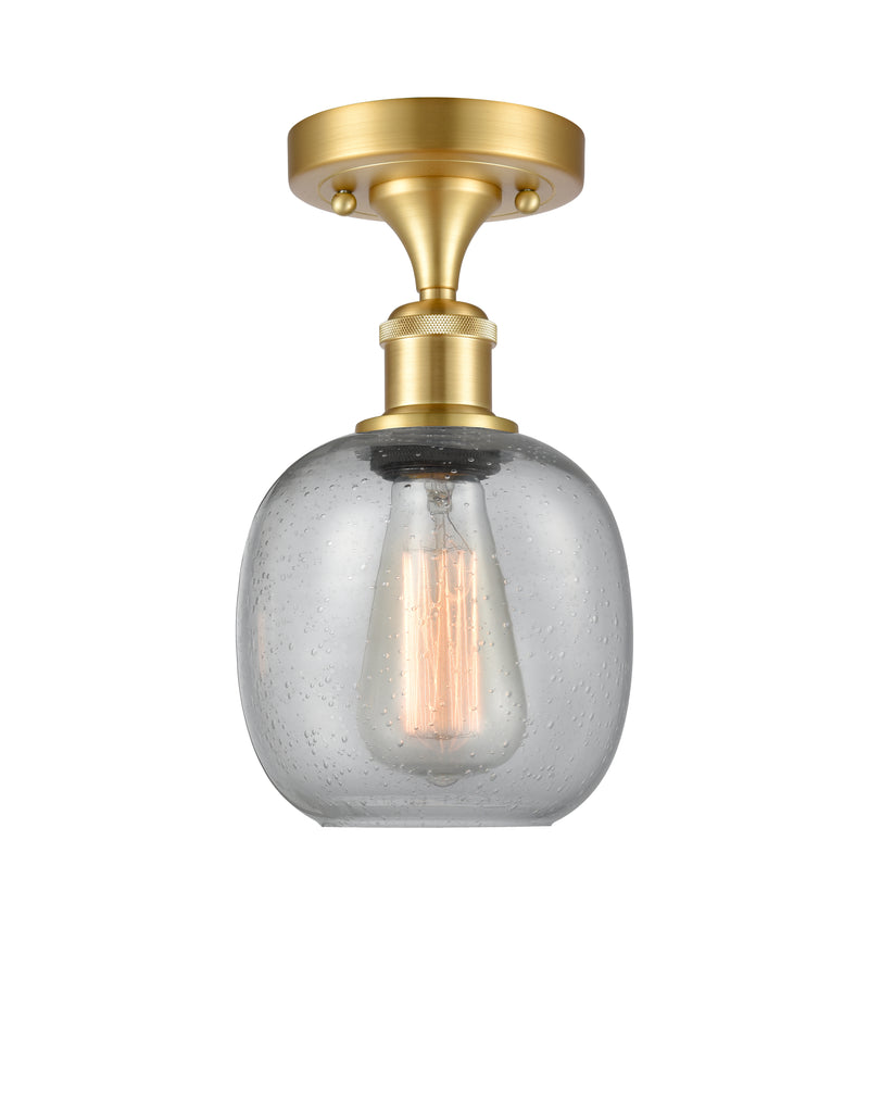Innovations Lighting Belfast 1 Light Semi-Flush Mount Part Of The Ballston Collection 516-1C-SG-G104-LED