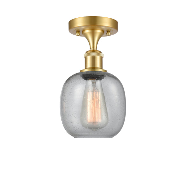 Innovations Lighting Belfast 1 Light Semi-Flush Mount Part Of The Ballston Collection 516-1C-SG-G104