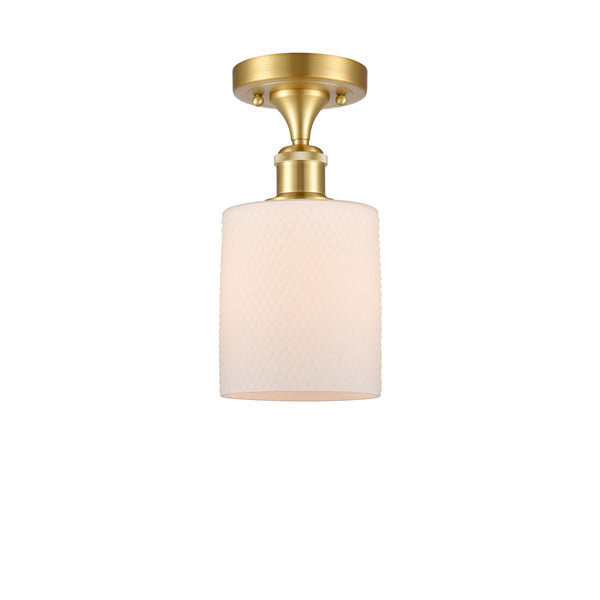 Innovations Lighting Cobbleskill 1 Light Semi-Flush Mount Part Of The Ballston Collection 516-1C-SG-G111