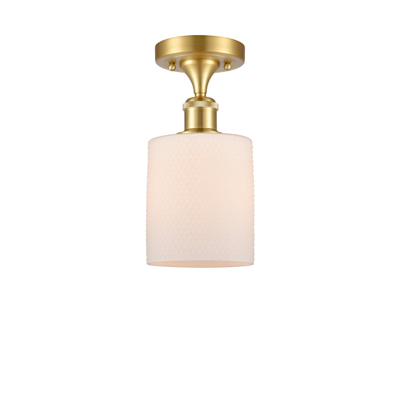 Innovations Lighting Cobbleskill 1 Light Semi-Flush Mount Part Of The Ballston Collection 516-1C-SG-G111