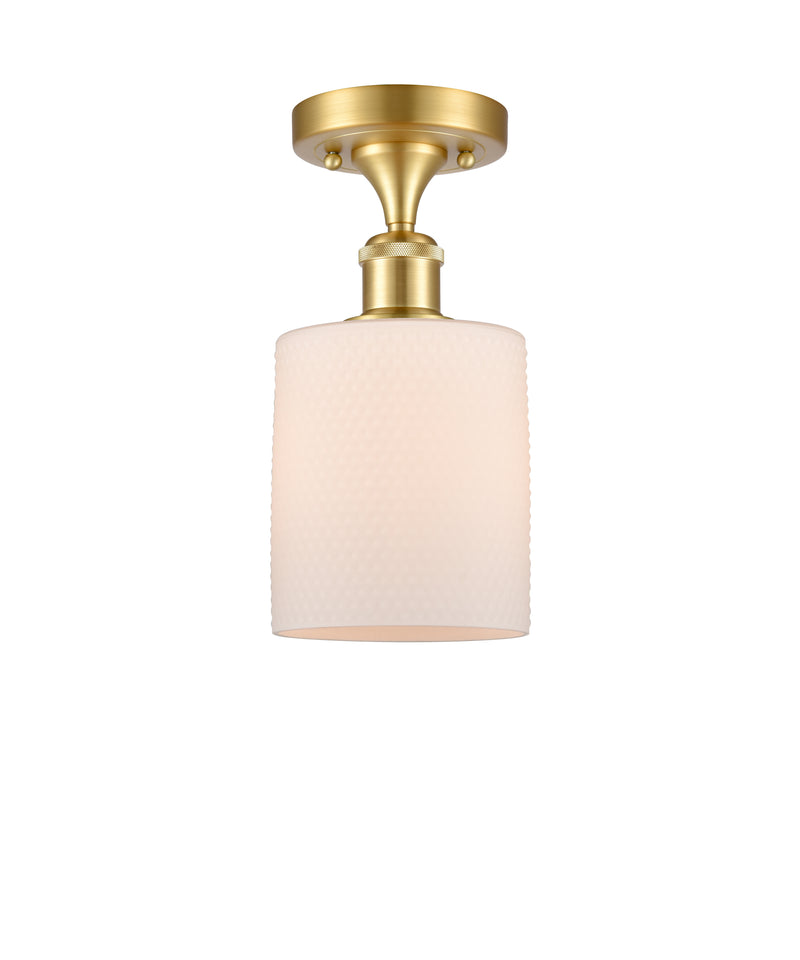 Innovations Lighting Cobbleskill 1 Light Semi-Flush Mount Part Of The Ballston Collection 516-1C-SG-G111-LED