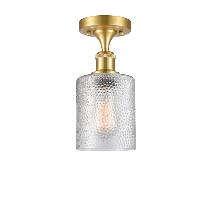 Innovations Lighting Cobbleskill 1 Light Semi-Flush Mount Part Of The Ballston Collection 516-1C-SG-G112
