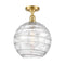 Innovations Lighting Deco Swirl 1 Light 12" Semi-Flush Mount 516-1C-SG-G1213-12-LED