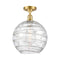 Innovations Lighting Deco Swirl 1 Light 12" Semi-Flush Mount 516-1C-SG-G1213-12