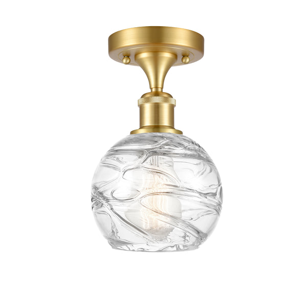 Innovations Lighting Deco Swirl 1 Light 6" Semi-Flush Mount 516-1C-SG-G1213-6-LED