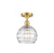 Innovations Lighting Deco Swirl 1 Light 8" Semi-Flush Mount 516-1C-SG-G1213-8-LED