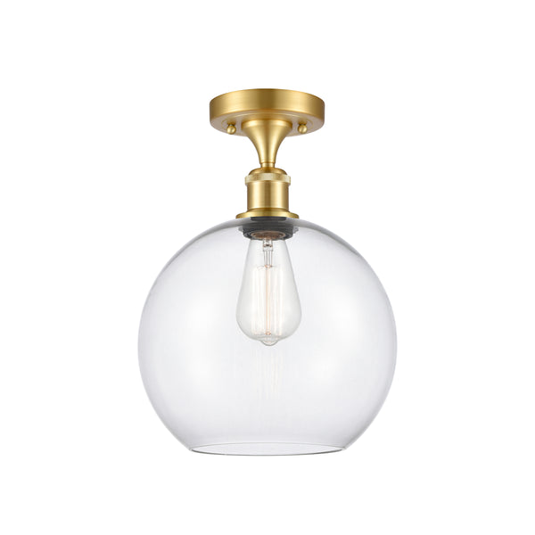 Innovations Lighting Athens 1 Light 10" Semi-Flush Mount 516-1C-SG-G122-10