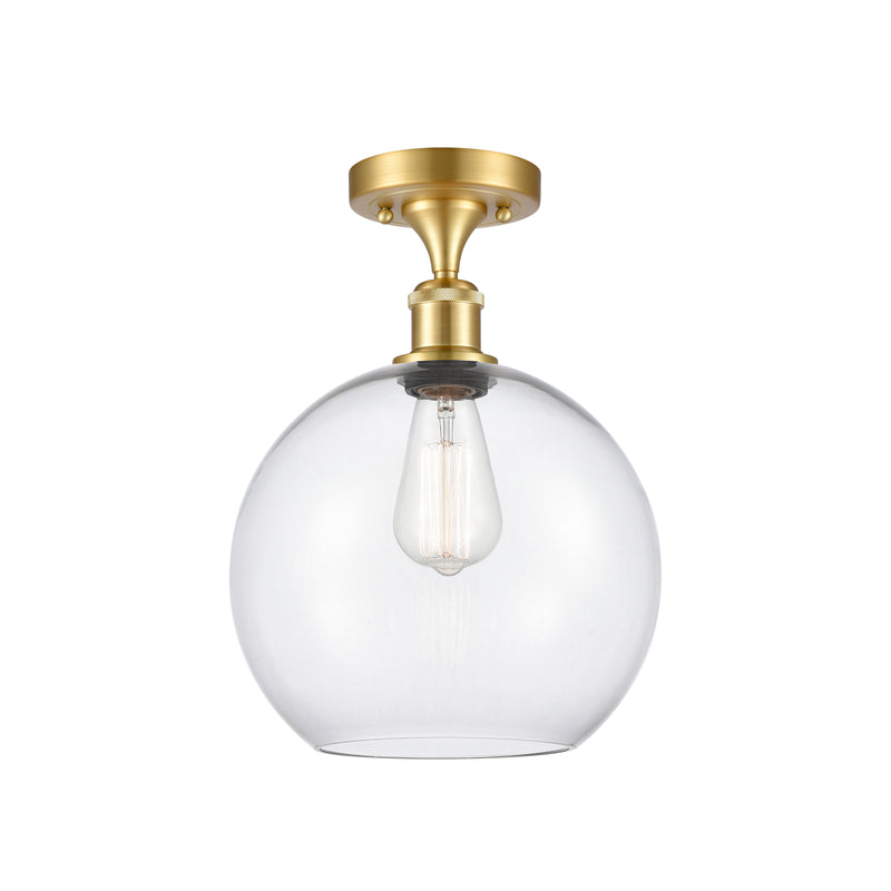 Innovations Lighting Athens 1 Light 10" Semi-Flush Mount 516-1C-SG-G122-10