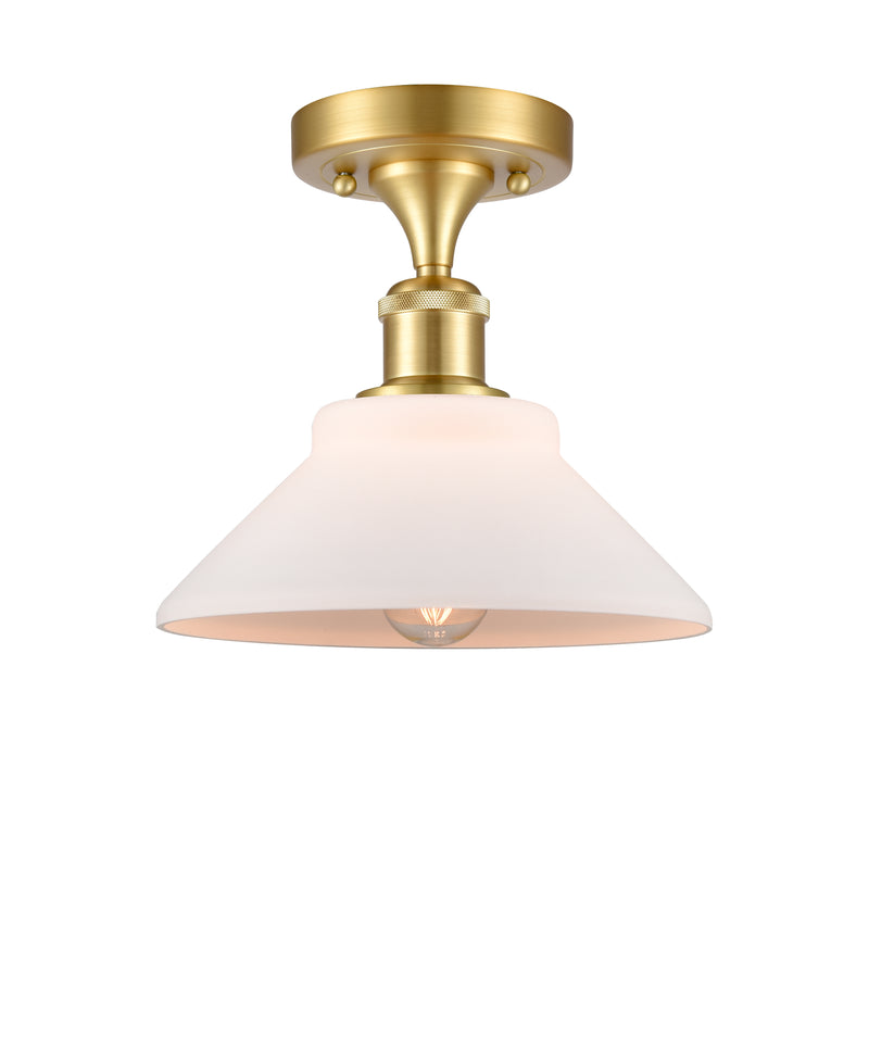 Innovations Lighting Orwell 1 Light Semi-Flush Mount Part Of The Ballston Collection 516-1C-SG-G131-LED