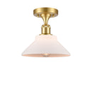Innovations Lighting Orwell 1 Light Semi-Flush Mount Part Of The Ballston Collection 516-1C-SG-G131