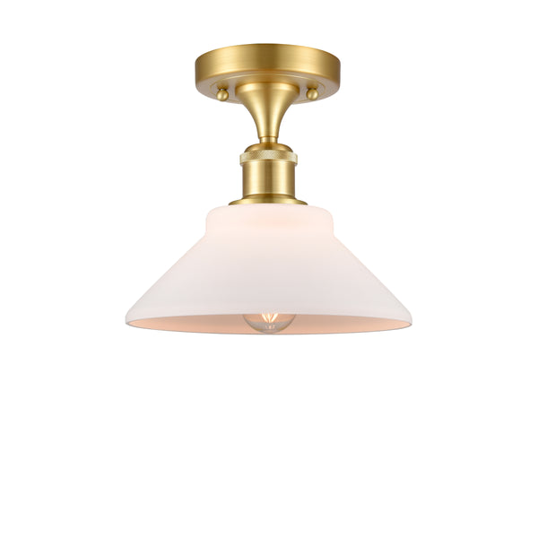 Innovations Lighting Orwell 1 Light Semi-Flush Mount Part Of The Ballston Collection 516-1C-SG-G131