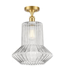 Innovations Lighting Springwater 1 Light Semi-Flush Mount Part Of The Ballston Collection 516-1C-SG-G212-LED