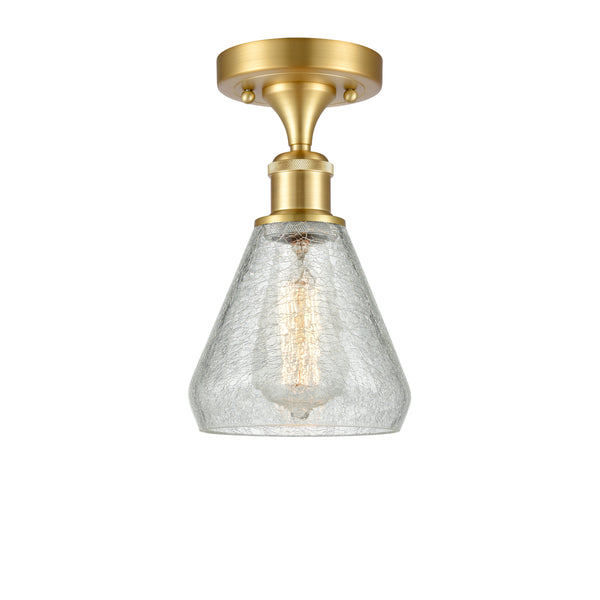 Innovations Lighting Conesus 1 Light Semi-Flush Mount Part Of The Ballston Collection 516-1C-SG-G275