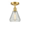 Innovations Lighting Conesus 1 Light Semi-Flush Mount Part Of The Ballston Collection 516-1C-SG-G275