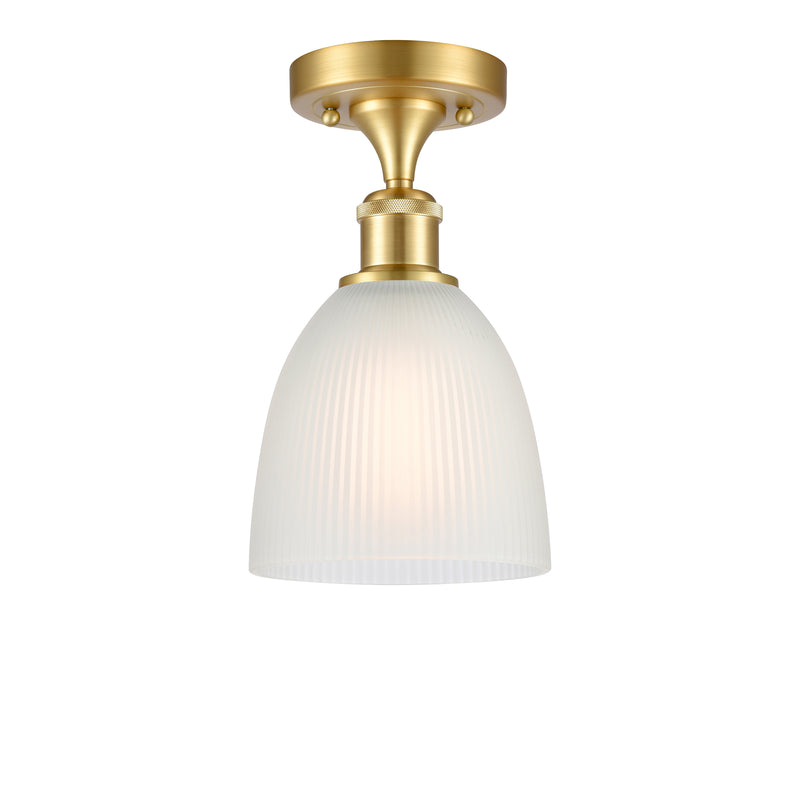 Innovations Lighting Castile 1 Light Semi-Flush Mount Part Of The Ballston Collection 516-1C-SG-G381