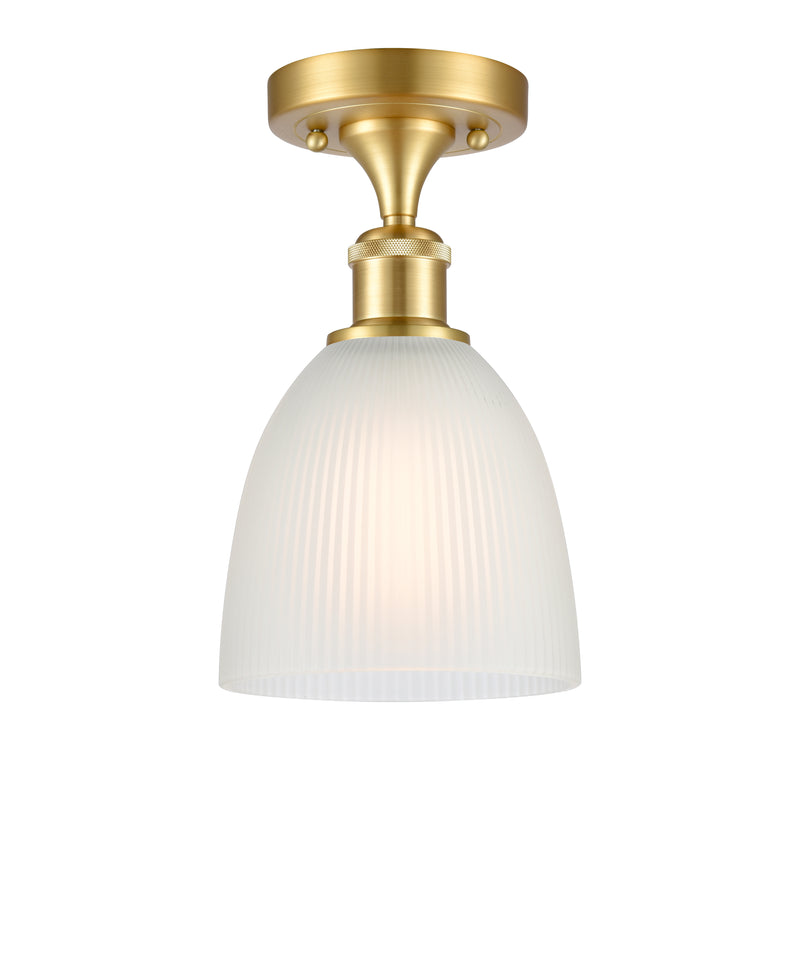 Innovations Lighting Castile 1 Light Semi-Flush Mount Part Of The Ballston Collection 516-1C-SG-G381-LED