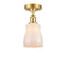 Innovations Lighting Ellery 1 Light Semi-Flush Mount Part Of The Ballston Collection 516-1C-SG-G391