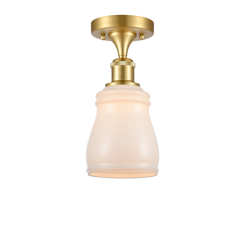 Innovations Lighting Ellery 1 Light Semi-Flush Mount Part Of The Ballston Collection 516-1C-SG-G391