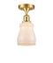 Innovations Lighting Ellery 1 Light Semi-Flush Mount Part Of The Ballston Collection 516-1C-SG-G391-LED