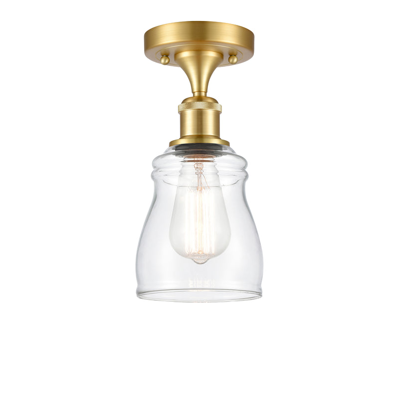 Innovations Lighting Ellery 1 Light Semi-Flush Mount Part Of The Ballston Collection 516-1C-SG-G392