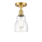Innovations Lighting Ellery 1 Light Semi-Flush Mount Part Of The Ballston Collection 516-1C-SG-G394