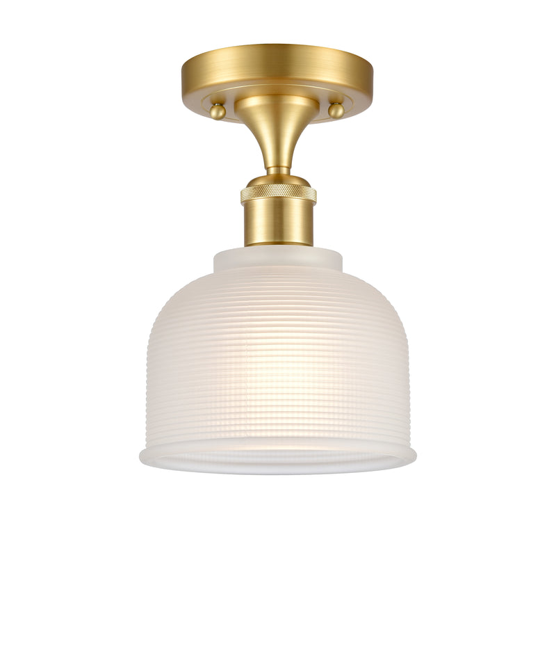 Innovations Lighting Dayton 1 Light Semi-Flush Mount Part Of The Ballston Collection 516-1C-SG-G411-LED