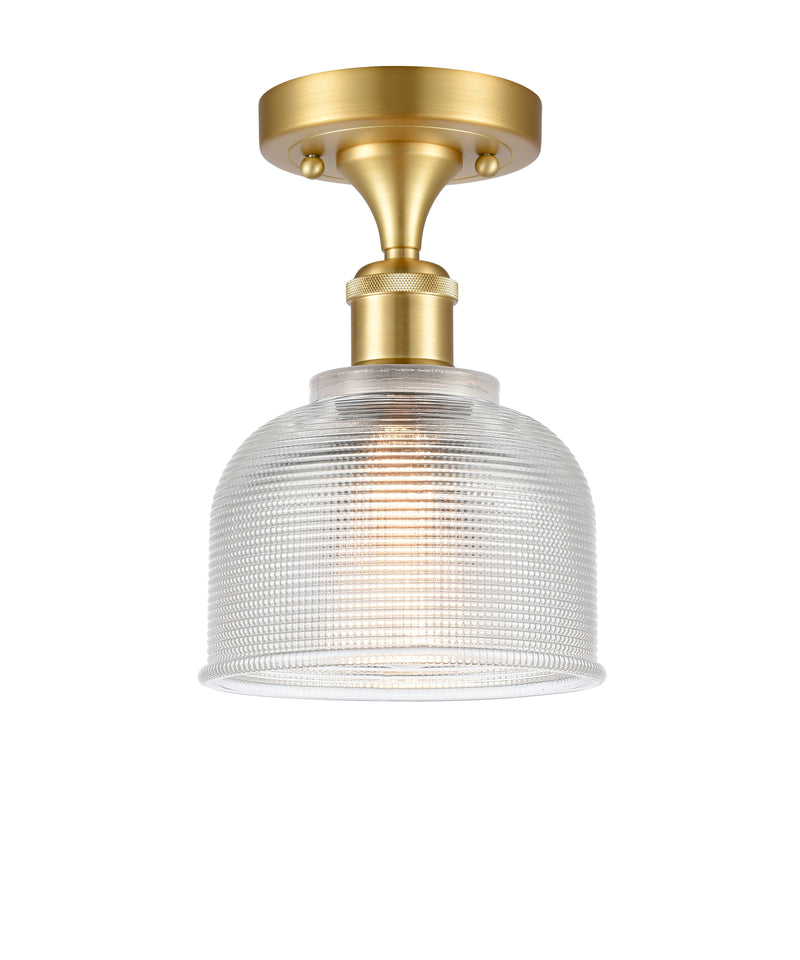 Innovations Lighting Dayton 1 Light Semi-Flush Mount Part Of The Ballston Collection 516-1C-SG-G412-LED