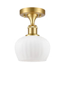 Innovations Lighting Fenton 1 Light Semi-Flush Mount Part Of The Ballston Collection 516-1C-SG-G91-LED