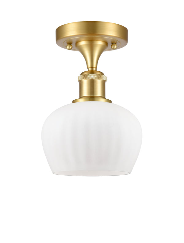 Innovations Lighting Fenton 1 Light Semi-Flush Mount Part Of The Ballston Collection 516-1C-SG-G91-LED