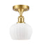 Innovations Lighting Fenton 1 Light Semi-Flush Mount Part Of The Ballston Collection 516-1C-SG-G91-LED