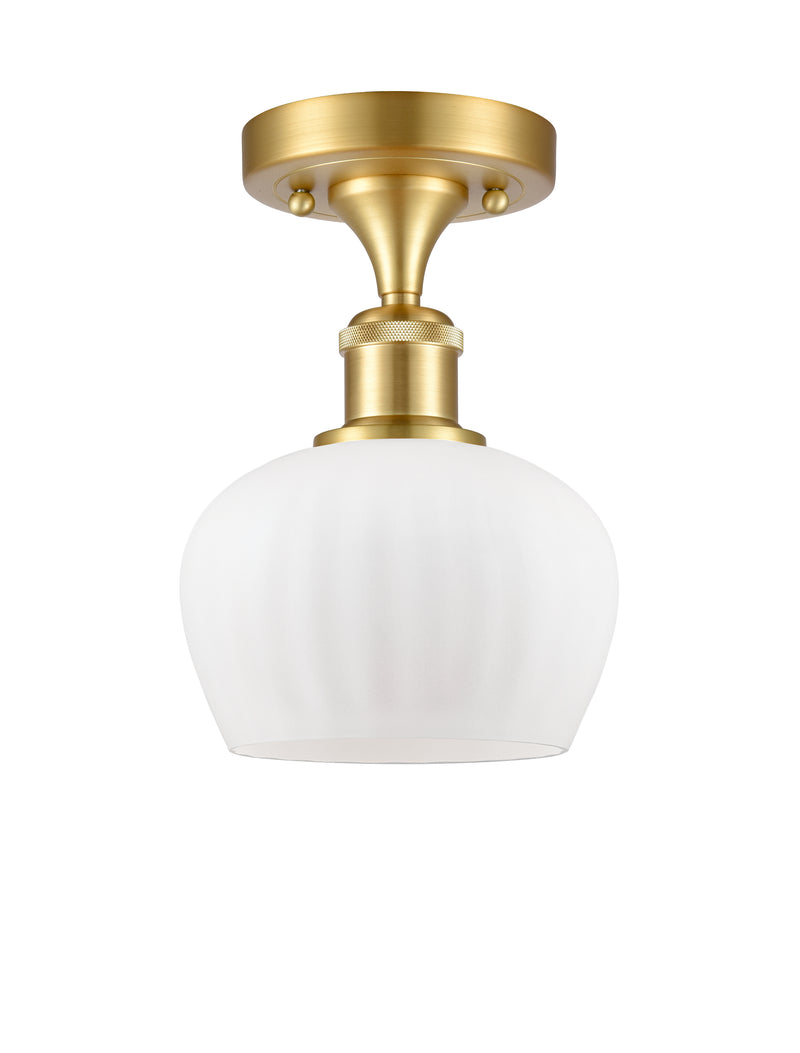 Innovations Lighting Fenton 1 Light Semi-Flush Mount Part Of The Ballston Collection 516-1C-SG-G91-LED