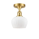 Innovations Lighting Fenton 1 Light Semi-Flush Mount Part Of The Ballston Collection 516-1C-SG-G91