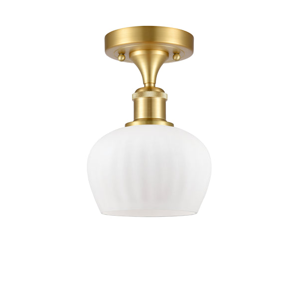 Innovations Lighting Fenton 1 Light Semi-Flush Mount Part Of The Ballston Collection 516-1C-SG-G91