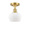 Innovations Lighting Fenton 1 Light Semi-Flush Mount Part Of The Ballston Collection 516-1C-SG-G91