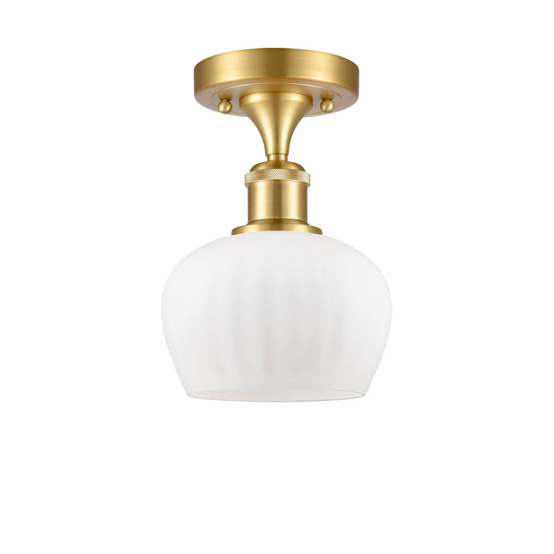Innovations Lighting Fenton 1 Light Semi-Flush Mount Part Of The Ballston Collection 516-1C-SG-G91