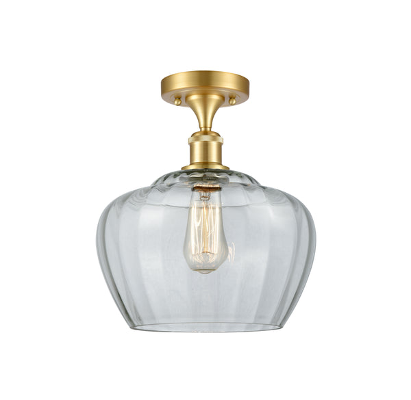 Innovations Lighting Large Fenton 1 Light Semi-Flush Mount Part Of The Ballston Collection 516-1C-SG-G92-L-LED