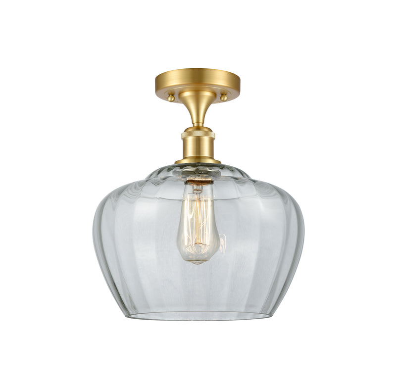Innovations Lighting Large Fenton 1 Light Semi-Flush Mount Part Of The Ballston Collection 516-1C-SG-G92-L-LED